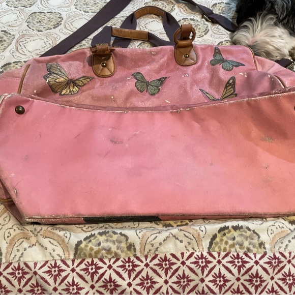 Vintage Ashley Longshore Weekender Bag from Anthropologie, rare find! - Picture 3 of 6